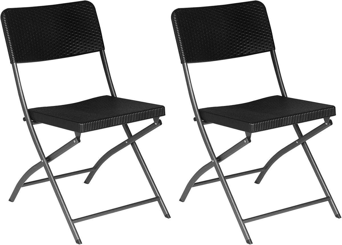 Zestaw mebli ogrodowych i komplet wypoczynkowy – składana konstrukcja, 59 × 81 × 46 cm, z technorattanu