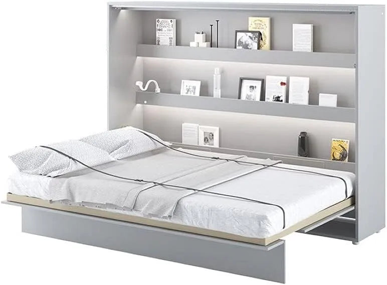 Lenart Łóżko rozkładane poziomo Bed Concept – 140 × 200 cm, szary