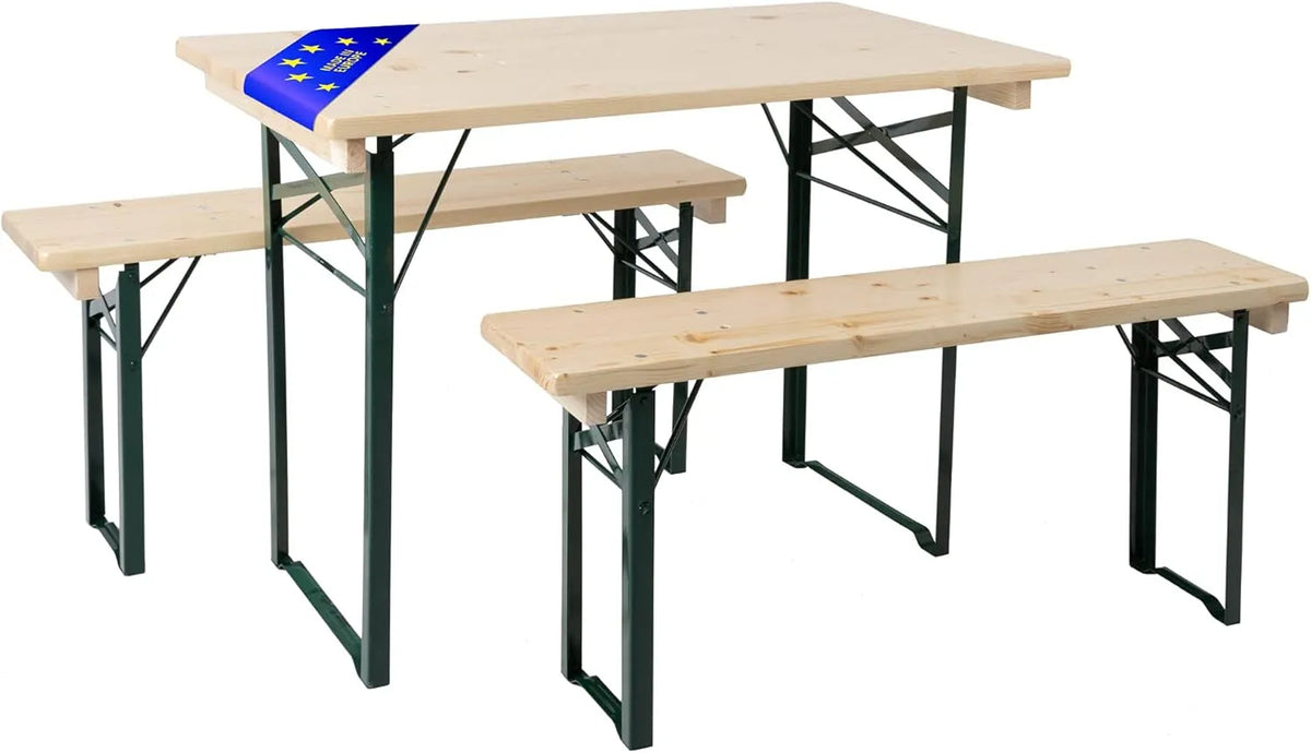 Stagecaptain BBEU-110NT zestaw do namiotu piwnego na balkon – z drewna, składana konstrukcja, 110 cm