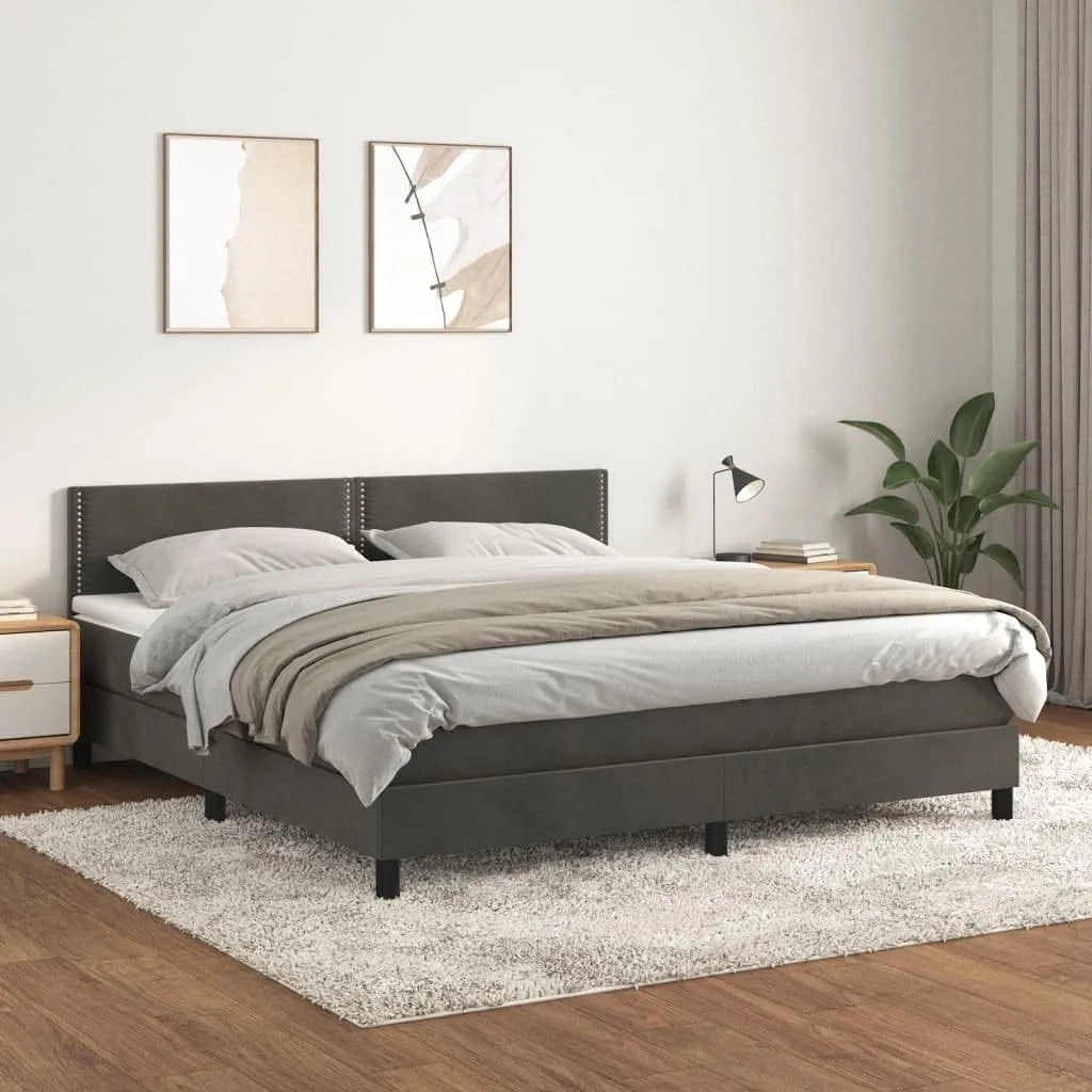 Łóżko kontynentalne 180 x 200 cm – tapicerka aksamitna, regulowana konstrukcja, 180 × 200 cm, regulowana wysokość