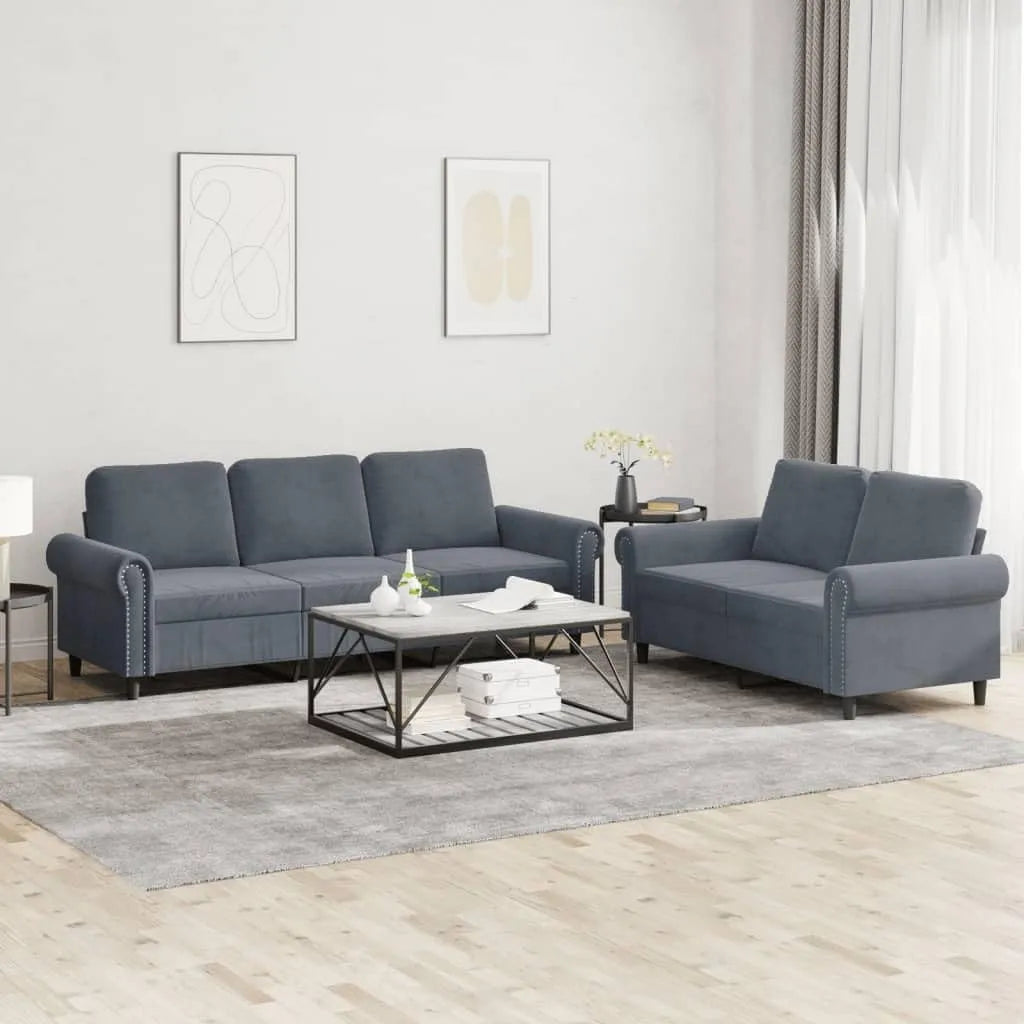 Sofa – z funkcją spania, z poduszkami, tapicerka aksamitna, tapicerka materiałowa