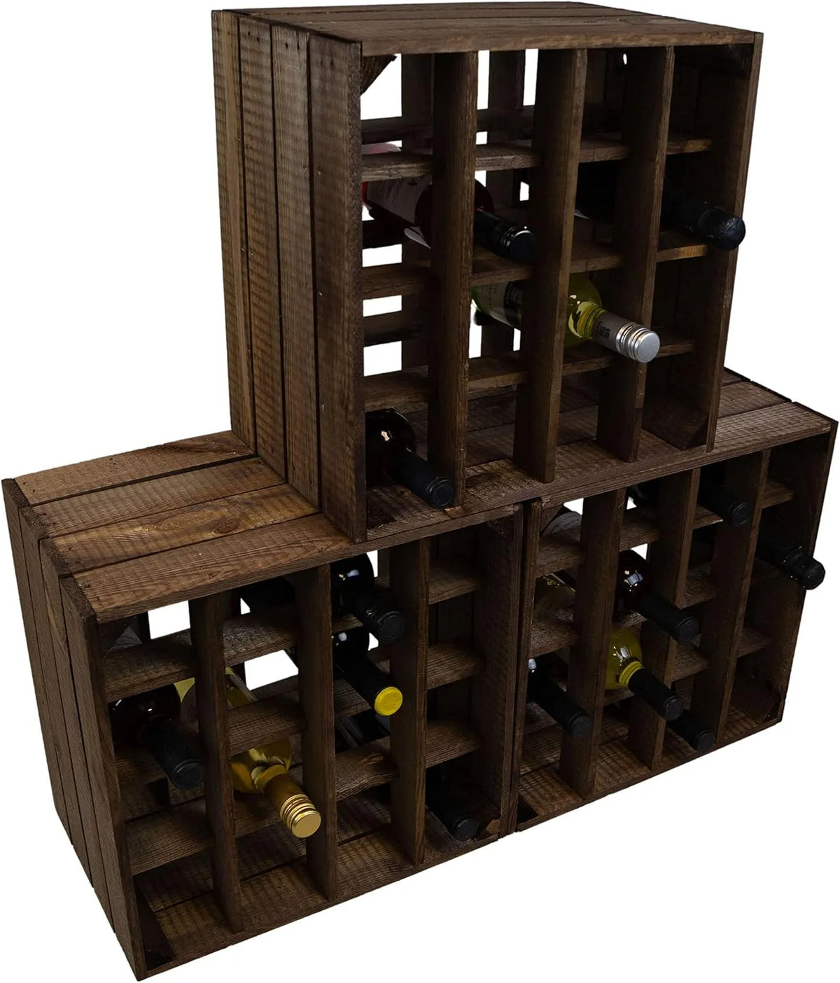 Kistenkolli Altes Land Regał na książki i regał stojący na wino — 40 × 40 × 27 cm