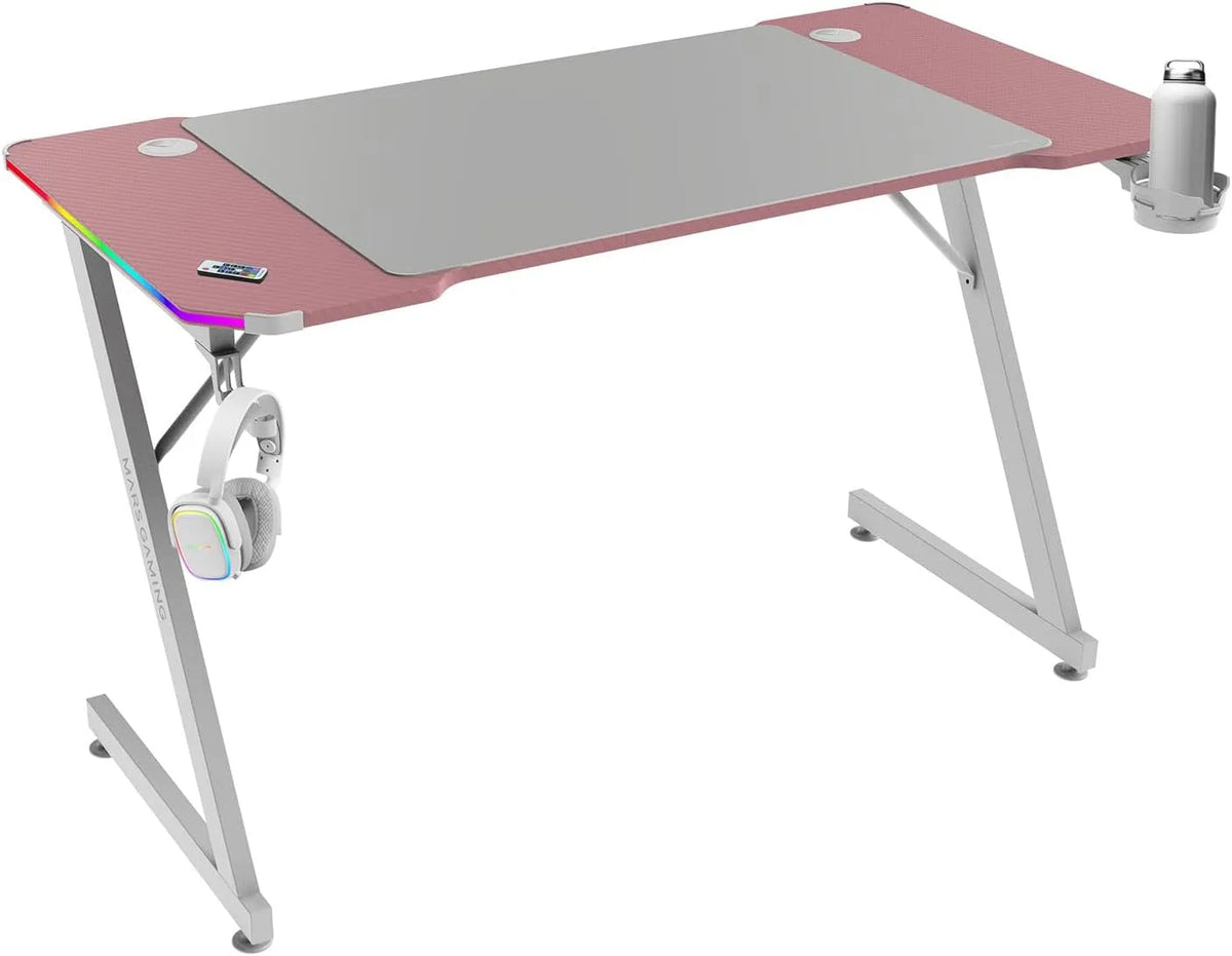 Słuchawki – MGD-X120RGB, gamingowy, 120 × 60cm, różowy
