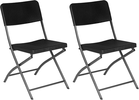 Zestaw mebli ogrodowych i komplet wypoczynkowy – składana konstrukcja, 59 × 81 × 46 cm, z technorattanu