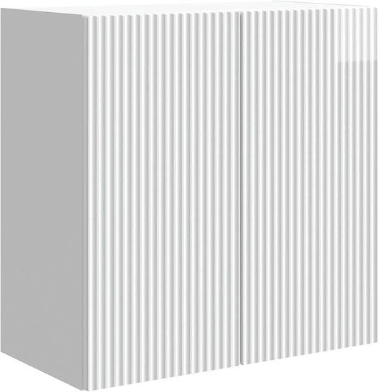 Szafka ścienna Biały wysoki połysk 59 x 31 x 60 – 59 × 31 × 60 cm