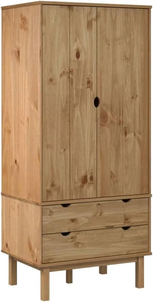 Szafa — OTTA, z drewna, z szafą, 76, 5 × 53 × 172 cm, vidaXL OTTA 76, z litego drewna