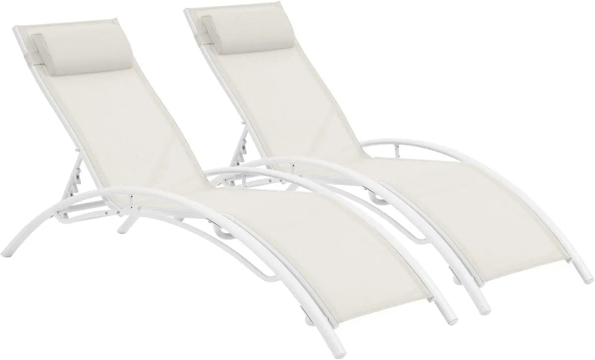 Leżaki aluminiowe 'Beauty' – z aluminium
