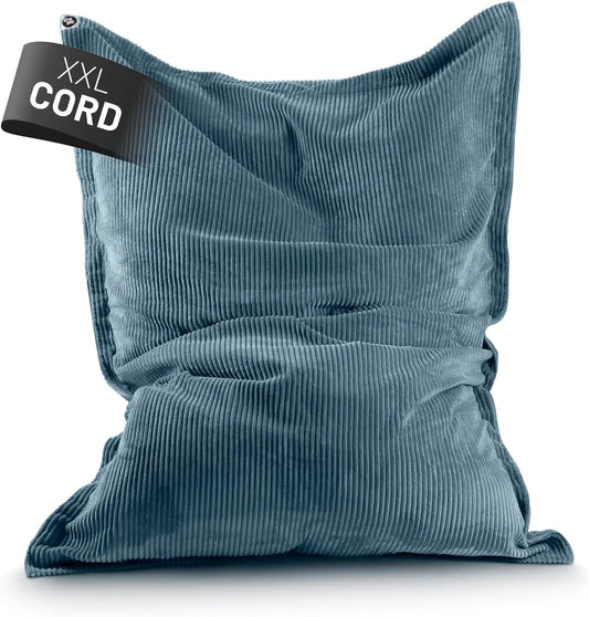 Lumaland Worek do siedzenia Classic XXL Cord — ze sztruksu, 140 × 180 cm, 380 l