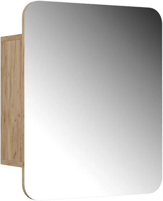 Vicco Szafka z lustrem w łazience 'Zino': 60 × 50 cm, złoty