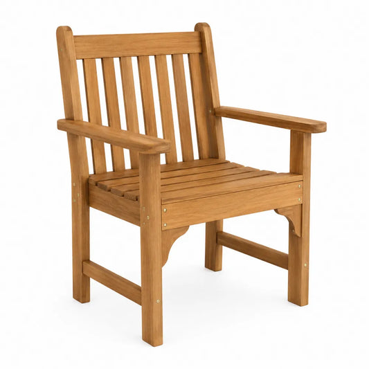 Krzesło ogrodowe z drewna teak 58x60x92 cm brązowe