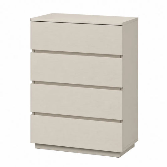 Komoda z płyty MDF, 4 szuflady, beżowa